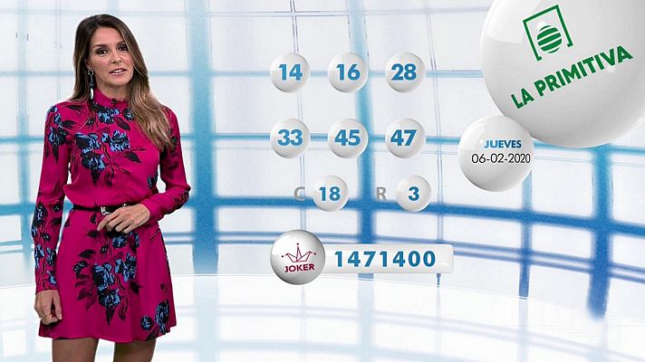 Loterías - Lotería Nacional + La Primitiva + Bonoloto - 06/02/20