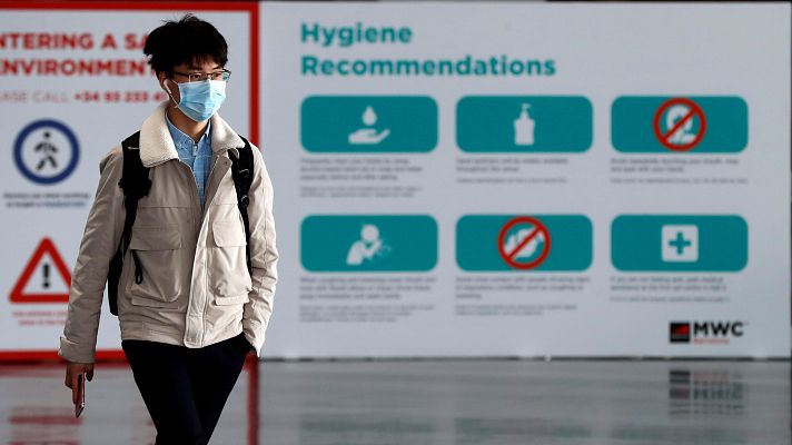 Telediario 1 - El Mobile World Congress tomará medidas para el coronavirus