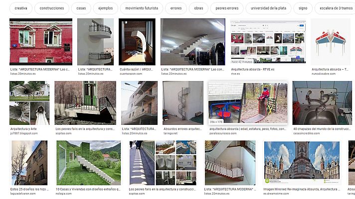 Telediario 1 - Arquitectura absurda