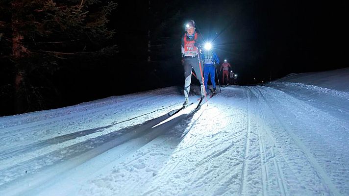 Telediario 1 - La espectacular Moonlight Classic, la prueba nocturna de esquí de fondo