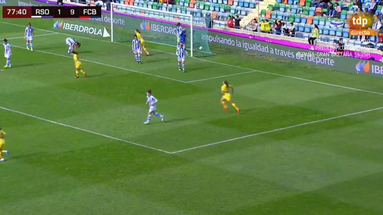 Gol de Marta Torrejón (1-10) en la final de la Supercopa