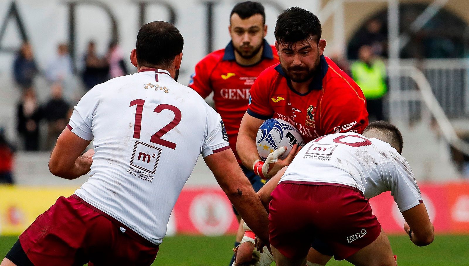 La selección española de rugby no pudo con Georgia, que impuso su potencial en el partido del Campeonato de Europa que finalizó 10-23.