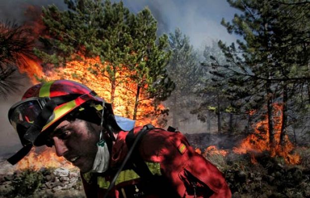  - Seis incendios activos en Teruel