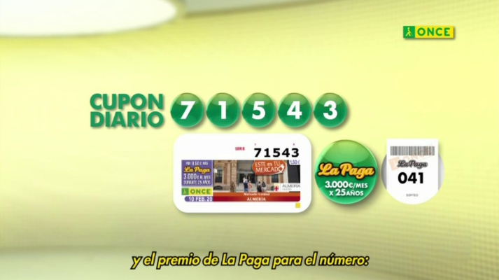 Sorteos ONCE - Sorteo ONCE - 10/02/20