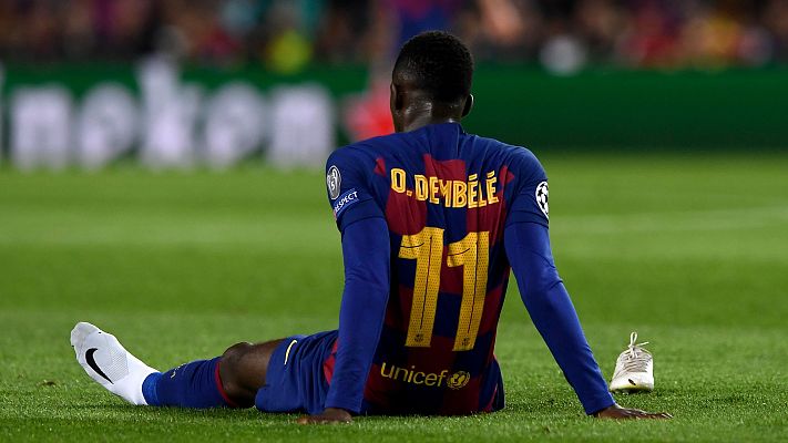 Telediario 1 - El Barça tendrá dos semanas para hacer un fichaje por la lesión de Dembélé