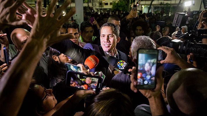  - La llegada de Guaidó a Caracas se salda con altercados
