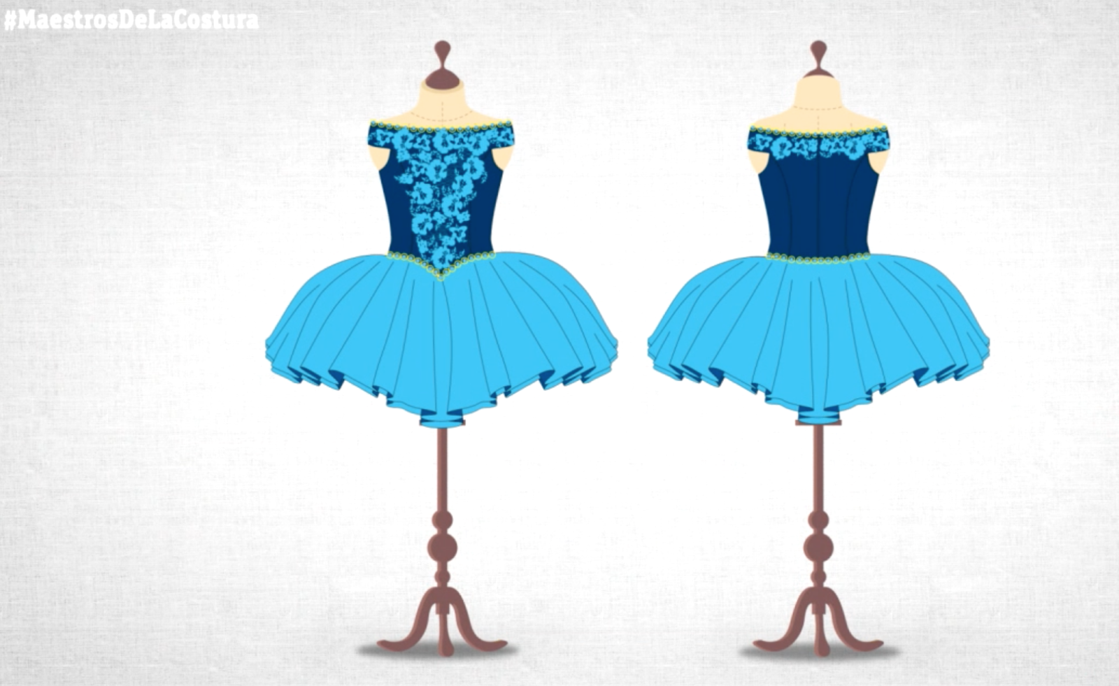 Así se hace el vestido azul de bailarina | Ver