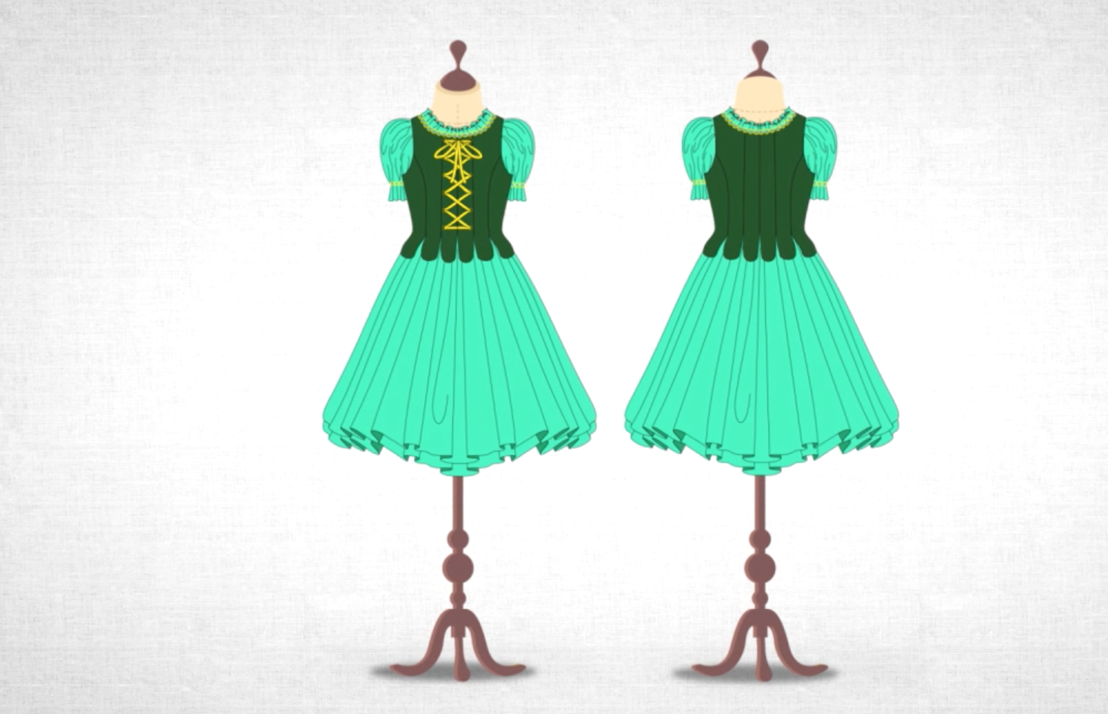 Así se hace el vestido verde de bailarina | Ver