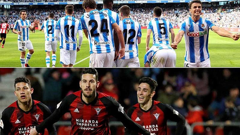 Real Sociedad y Mirandés sueñan con la final de La Cartuja