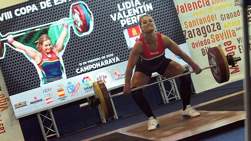Lydia Valentín, campeona en su tierra