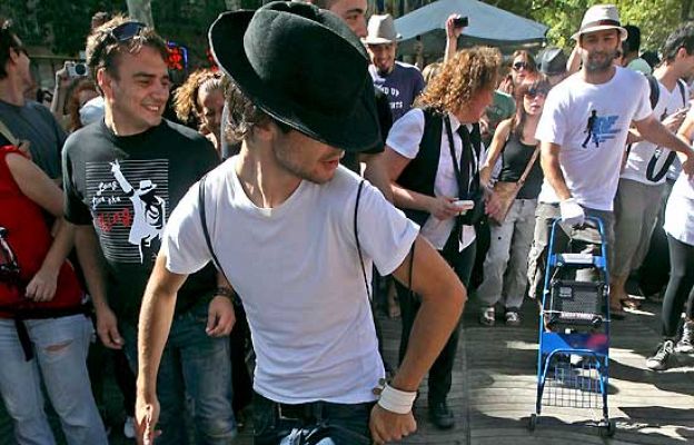  - ''Moonwalk' homenaje en Las Ramblas