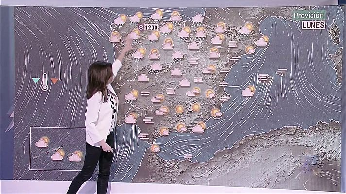 El tiempo - Un frente atlántico barrerá la mitad norte de la península y dejará abundantes lluvias
