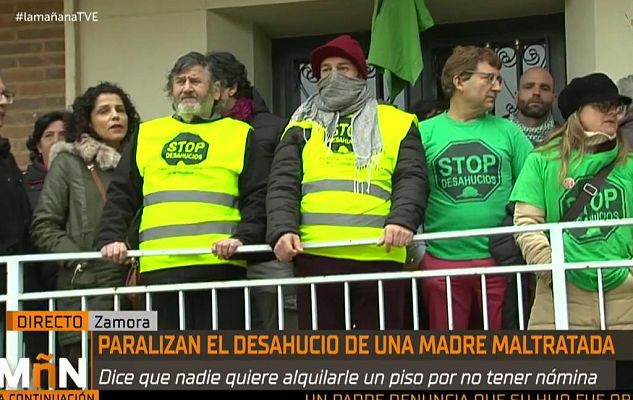  - Paralizado el desahucio de "Maria" una madre desempleada y maltratada por su expareja