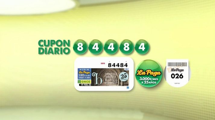 Sorteos ONCE - Sorteo ONCE - 19/02/20