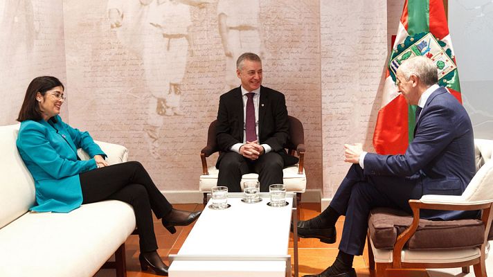 Telediario 1 - El Gobierno central y el vasco dejan el traspaso de la gestión económica de la Seguridad Social para 2021