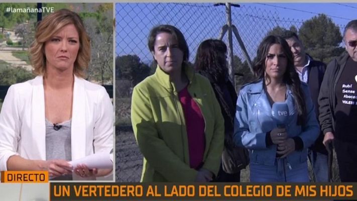 La mañana - Un vertedero a 700 metro de un colegio desata las protestas