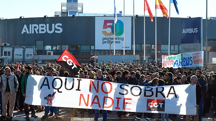 Informativo 24h - Los trabajadores de Airbus se movilizan contra el recorte de empleos anunciado por la compañía