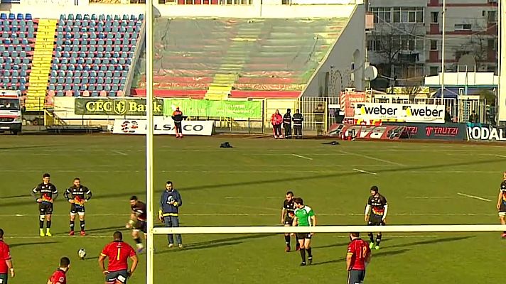 Telediario 1 - España cae en Rumanía (24-7)