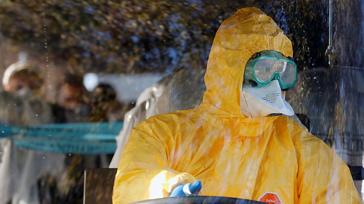 Telediario 1 - Preocupa la expansión del coronavirus fuera de China