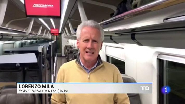 Telediario 1 - Coronavirus: Un equipo de TVE viaja al lugar más afectado en Italia