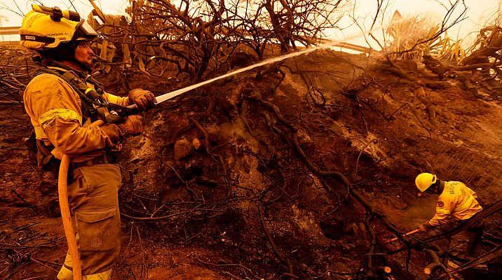 Telediario 1 - El incendio de Tenerife, bajo control