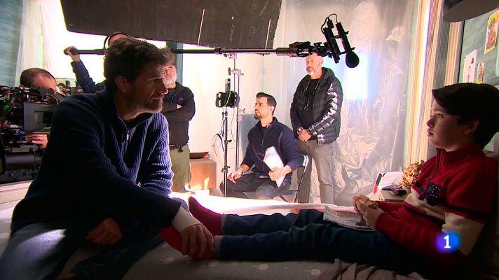 Telediario 1 - El director Ángel Gómez rueda 'Voces', una esperada cinta de terror