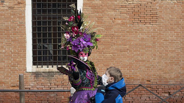 Telediario 1 - Un recorrido por el mapa de la 'zona roja' de Italia