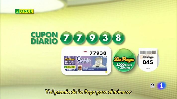 Sorteos ONCE - Sorteo ONCE - 24/02/20