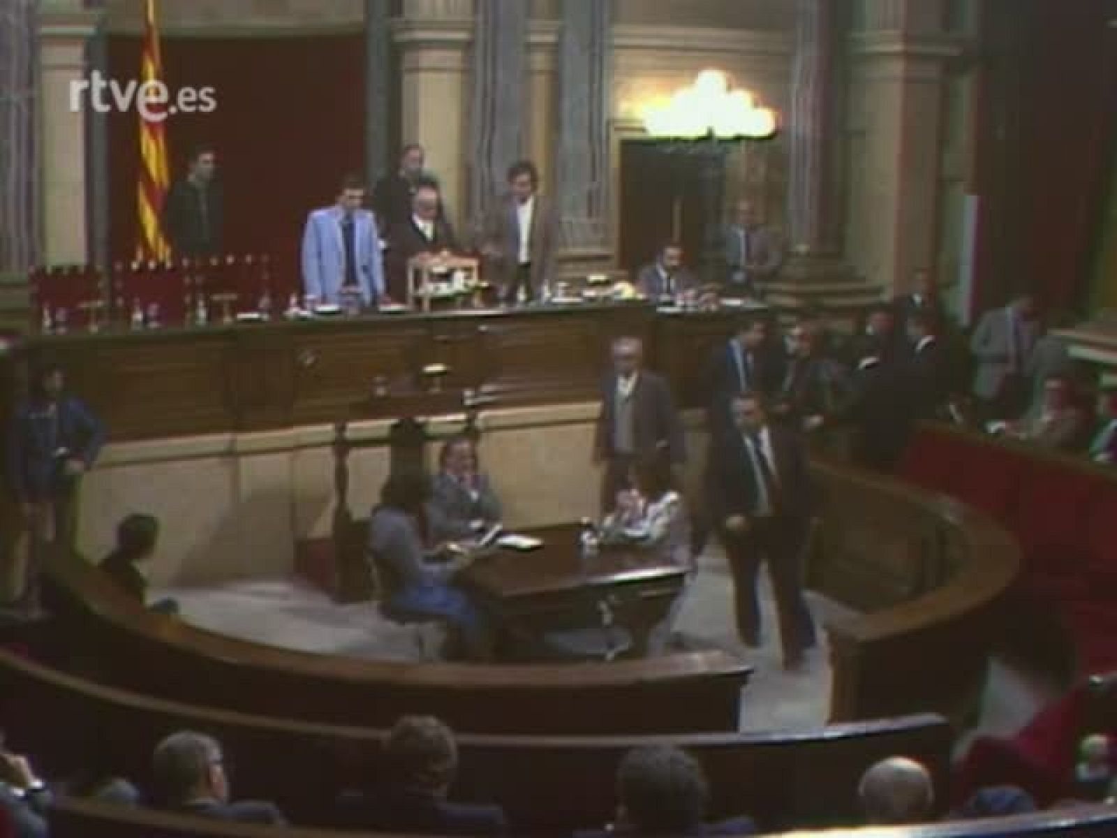 Arxiu TVE Catalunya - Heribert Barrera, president del Parlament, elecció dels vicepresidents i discurs de Barrera al ple