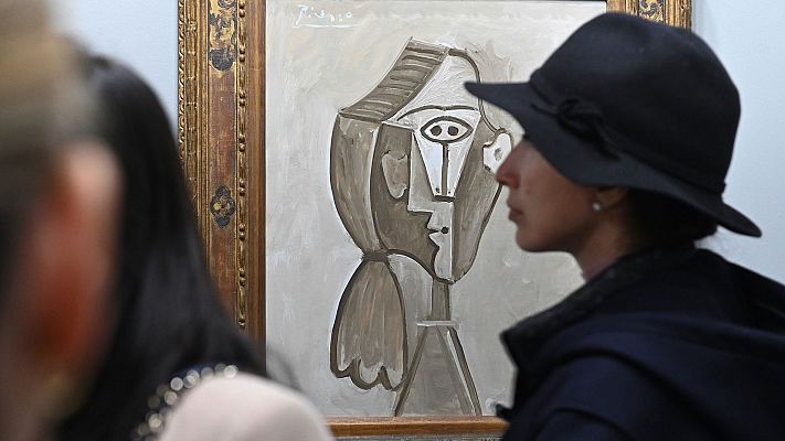 Telediario 1 - Comienza Arco con obras destacadas de Picasso, Chillida o Antonio López