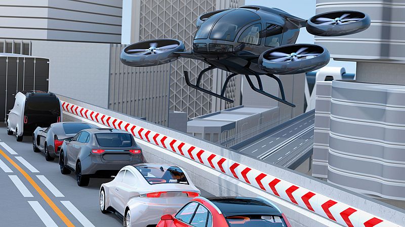 Los coches voladores del futuro se prueban en el aeropuerto de Jaén