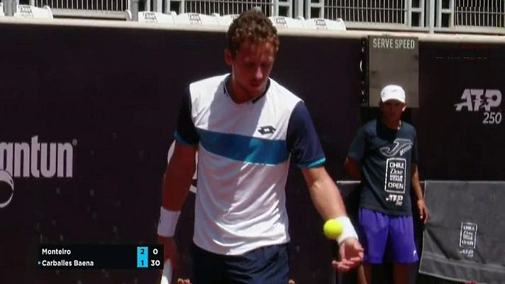 Tenis - ATP 250 Torneo Santiago: T. Monteiro - R. Carballés