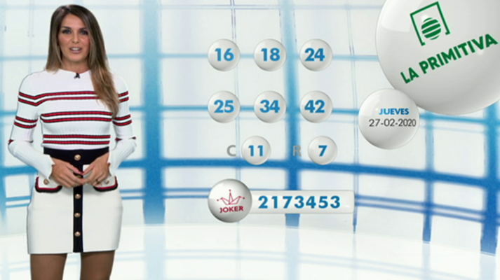 Loterías - Lotería Nacional + La Primitiva + Bonoloto - 27/02/20