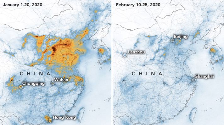 Informativo 24h - La nube de contaminación de China disminuye por el coronavirus