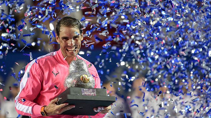 Telediario 1 - Rafa Nadal reina en Acapulco y alza su título número 85