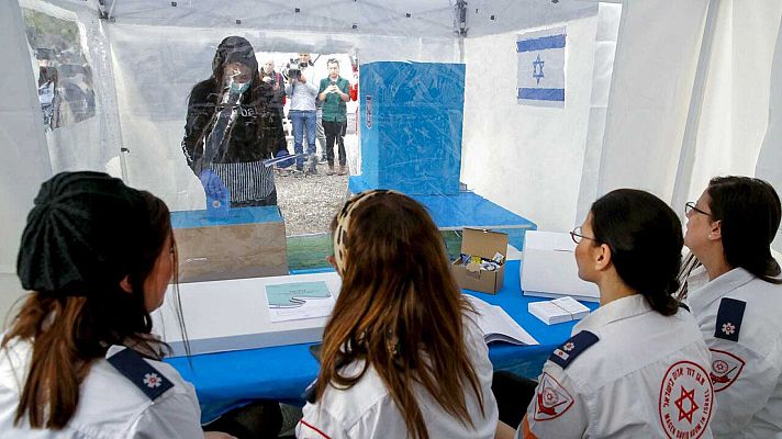 Telediario 1 - Israel acude a las urnas por tercera vez en un año