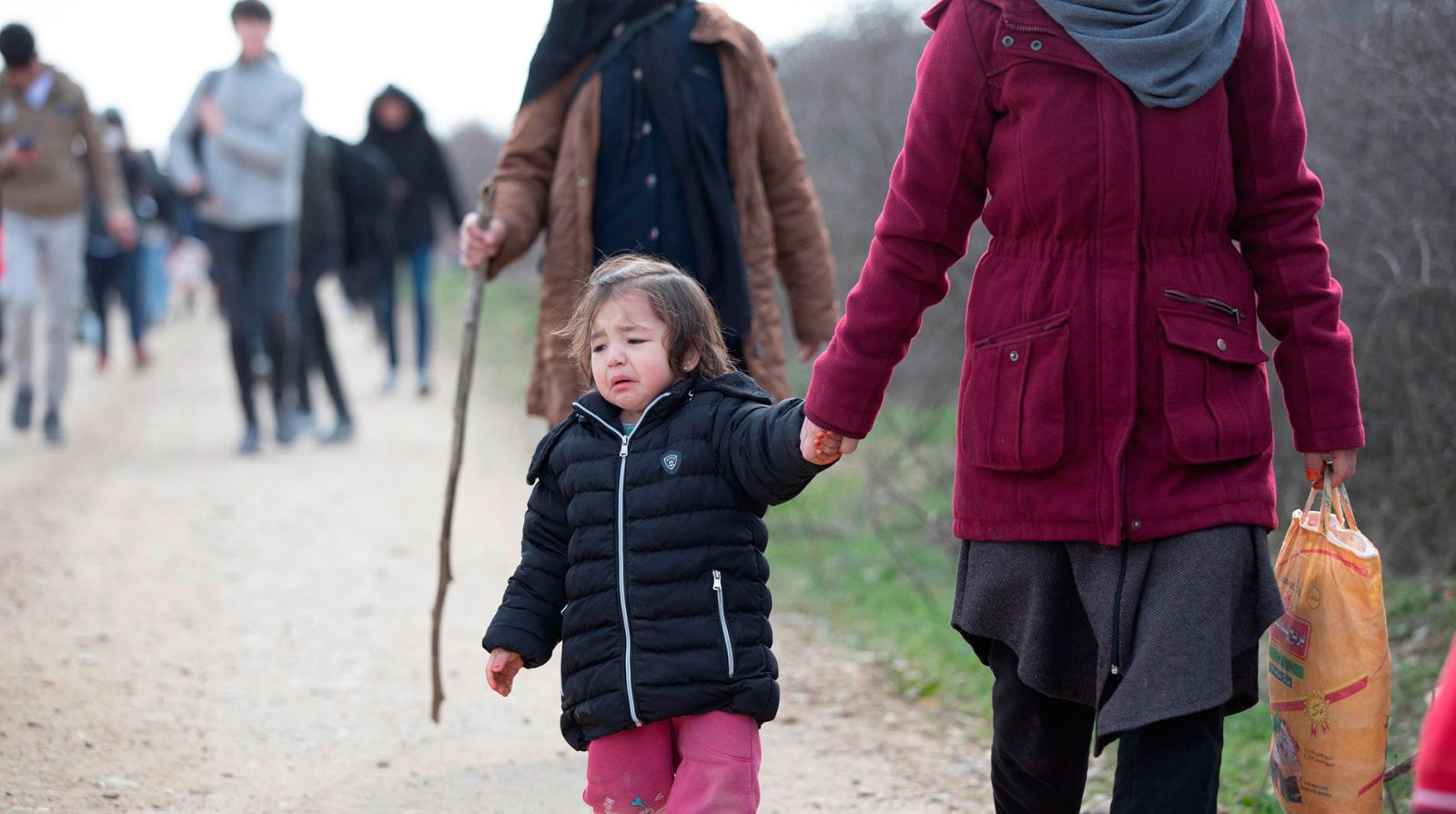 La crisis de los refugiados desde la frontera de Turquía