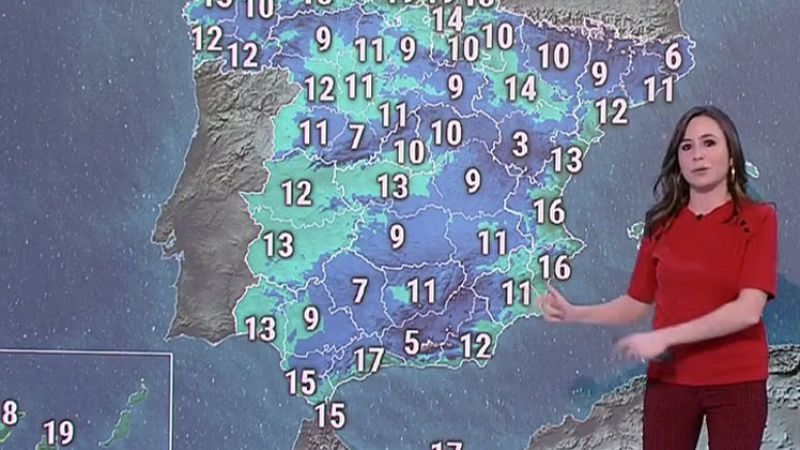 Lluvias fuertes en el norte peninsular y viento intenso en diversas zonas