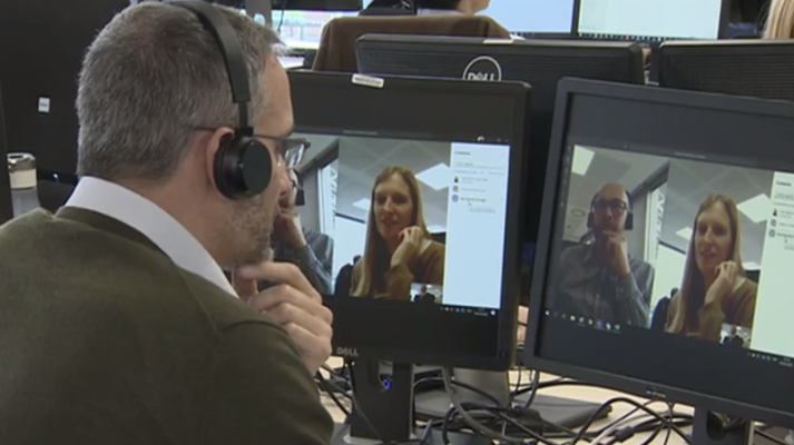 Telediario 1 - El coronavirus impulsa el teletrabajo entre las empresas