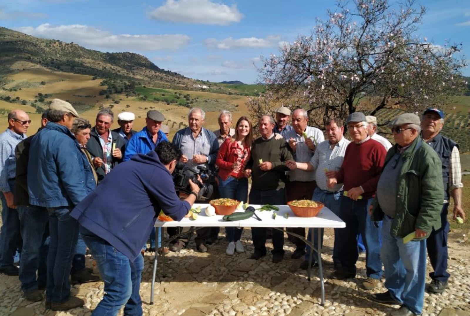 En el campo, sopa de perota