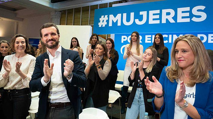 Telediario 1 - Casado sale en defensa de Álvarez de Toledo tras sus polémicas declaraciones sobre feminismo