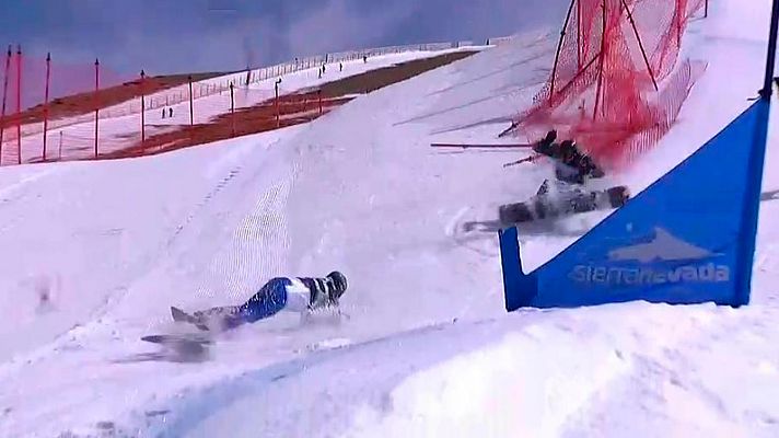 Snowboard - Caída múltiple y Lucas, a la final