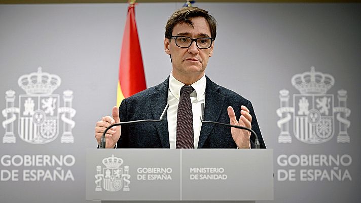 Telediario 1 - Sanidad recomienda que "aquellas personas que presenten síntomas no acudan a las manifestaciones"