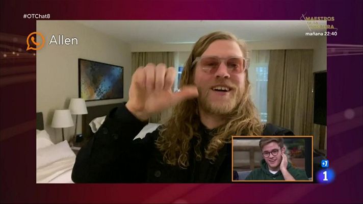 El chat de OT - Gèrard alucina con el saludo que le manda Allen Stone