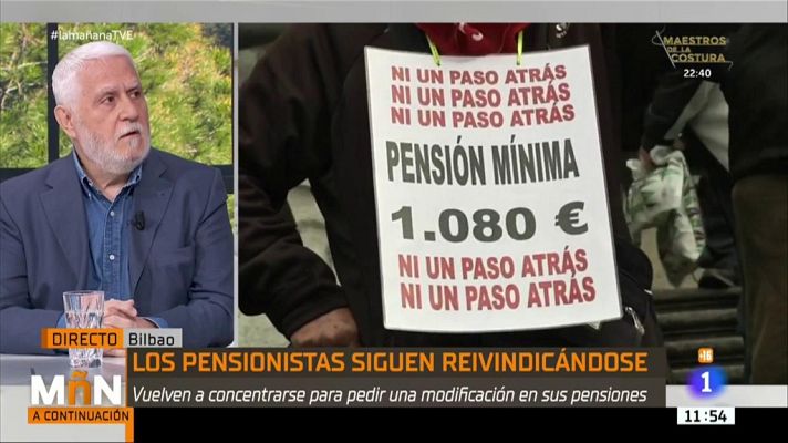 La mañana - La Mañana - Manifestación de pensionistas en Bilbao: "Somos los pensionistas jubilados peor tratados"