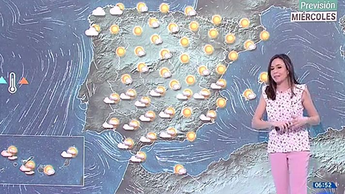 Telediario 1 - Las temperaturas serán superiores a las normales