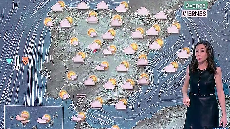 Lluvia en el extremo norte y valores altos para la época en casi todo el país
