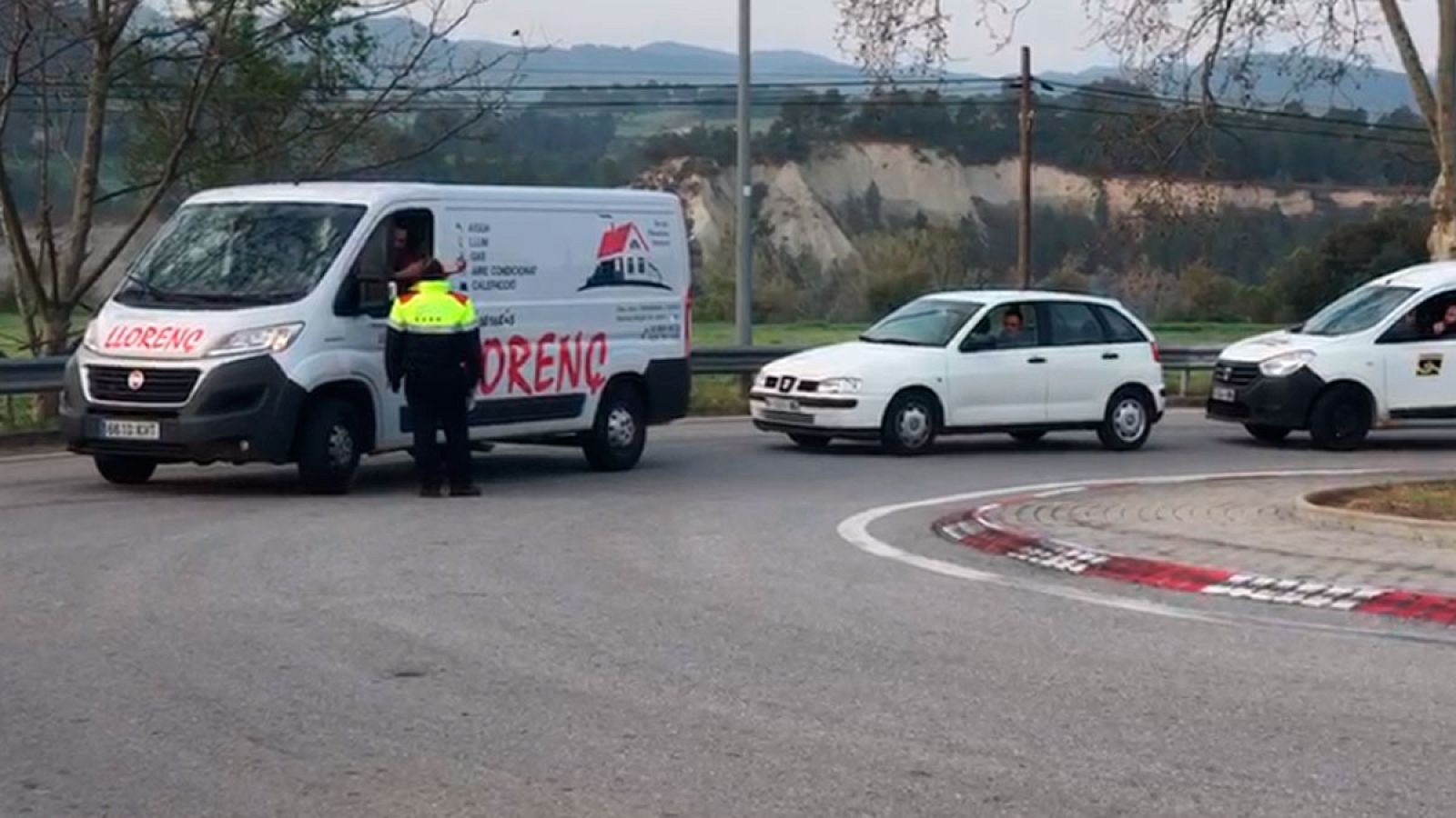 Los Mossos controlan los accesos a Igualada y a otros tres municipios confinados por el coronavirus