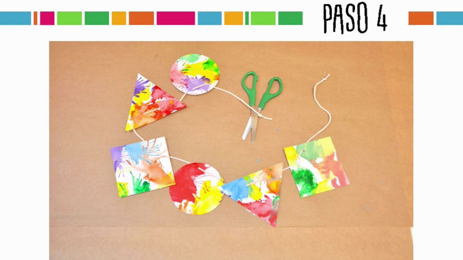 ARTE - Guirnalda de colores - EduClan 3 a 5 años | Ver