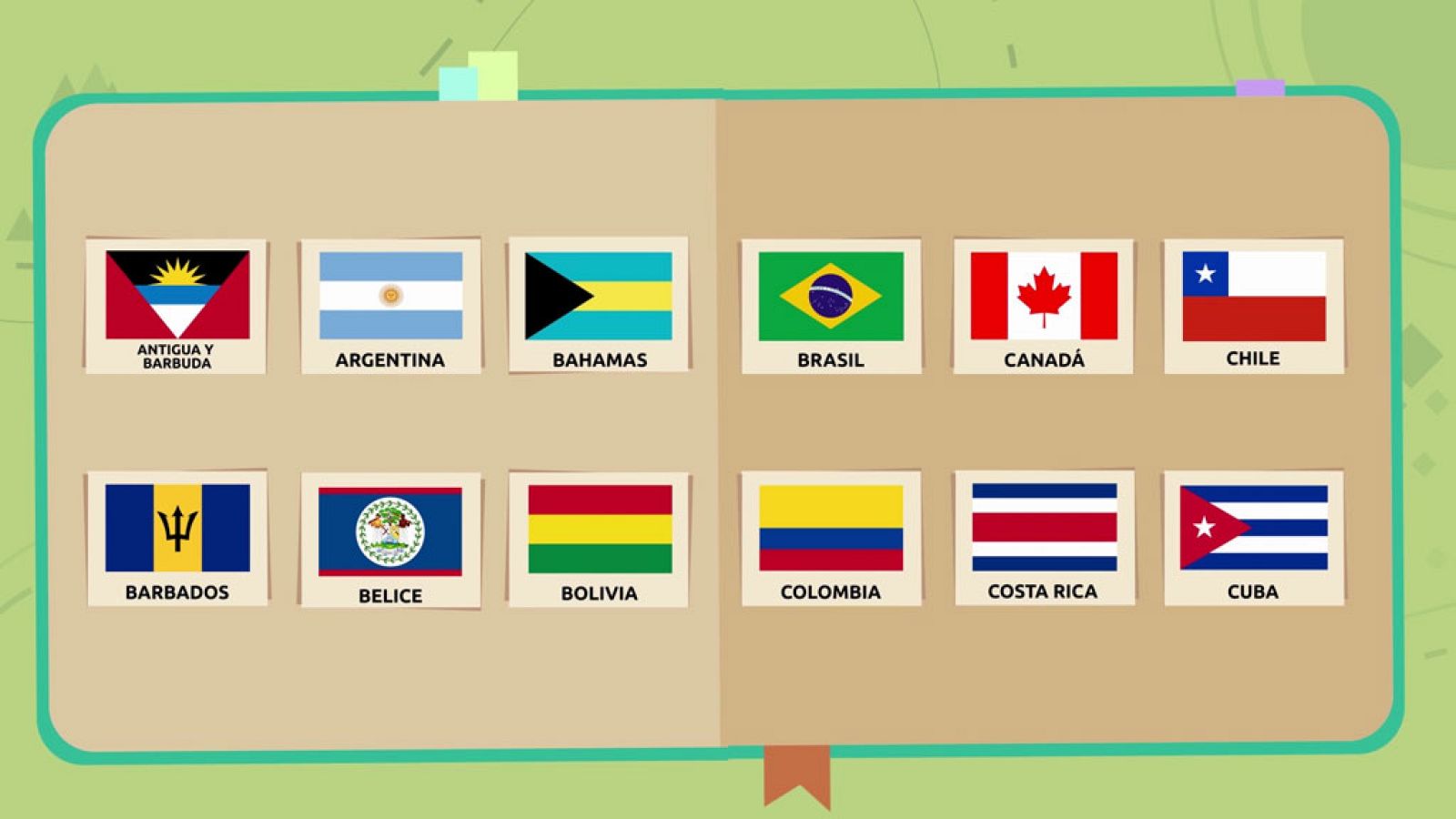 CIENCIAS SOCIALES - Las banderas de América - EduClan 9 a 10 años | Ver